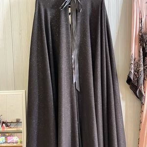 Black sparkly cloak/cape